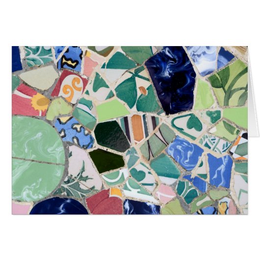 Park Guell mosaics Card (Front Horizontal)