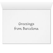 Park Guell mosaics Card (Inside Horizontal (Bottom))