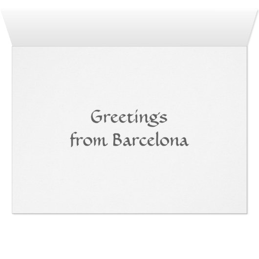 Park Guell mosaics Card (Inside Horizontal (Bottom))