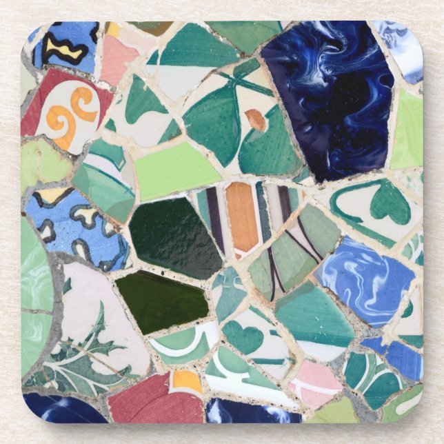 Park Guell mosaics coaster (Front)