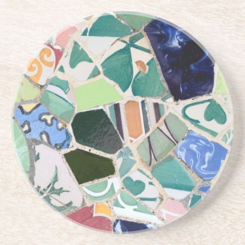 Park Guell mosaics Coaster