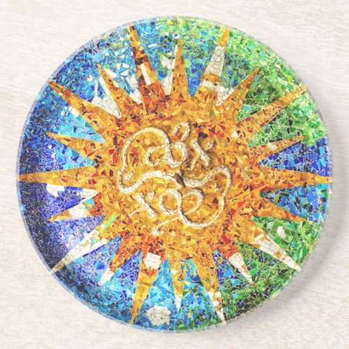 Park Guell mosaics Coaster