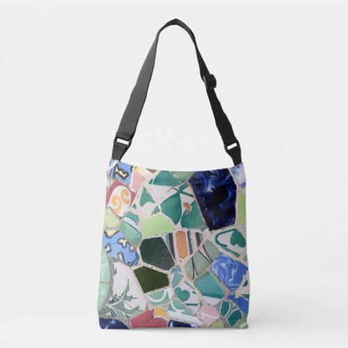 Park Guell mosaics Crossbody Bag