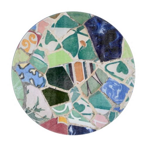 Park Guell mosaics Cutting Board
