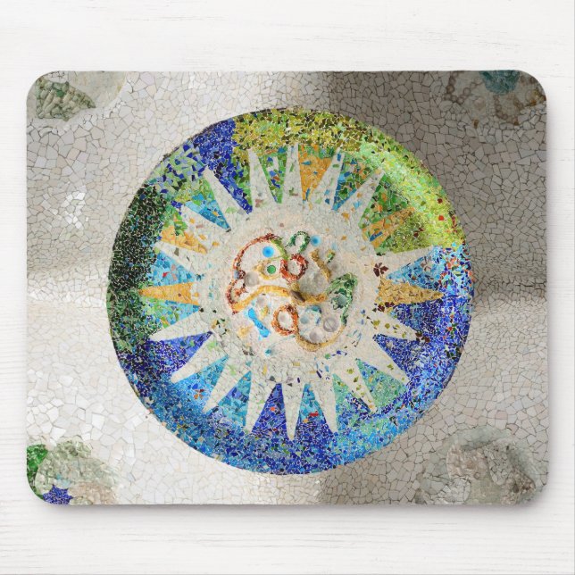 Park Guell mosaics Mousepad (Front)