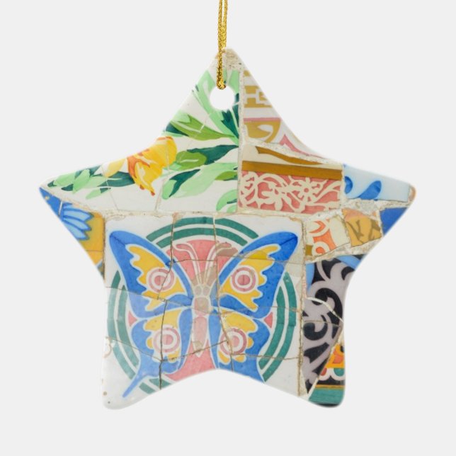 Park Guell mosaics Ornament (Front)