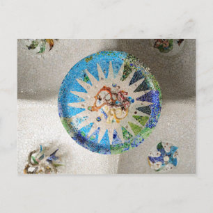 Park Guell mosaics Postcard