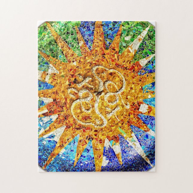 Park Guell mosaics puzzle (Vertical)