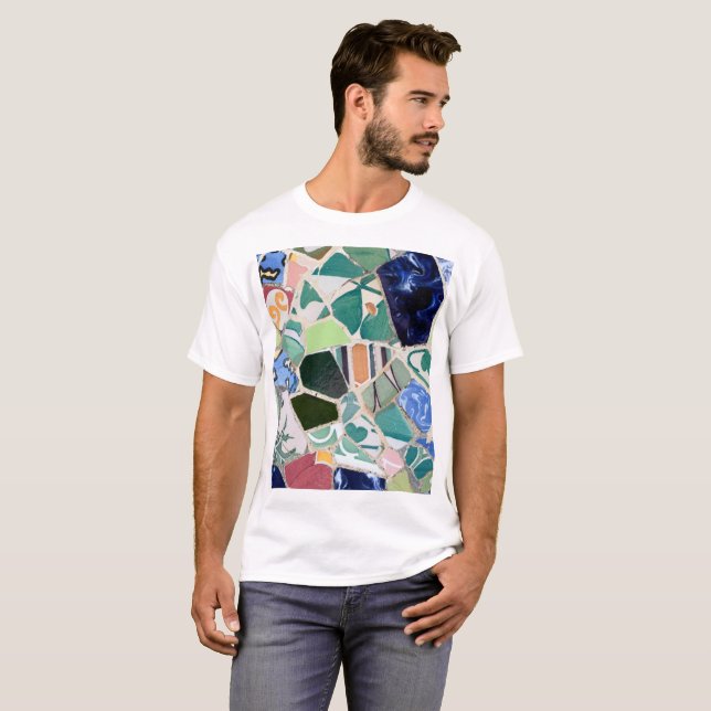 Park Guell mosaics T-Shirt (Front Full)