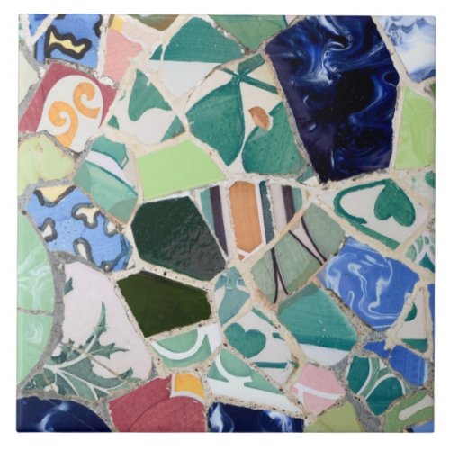 Park Guell mosaics tile