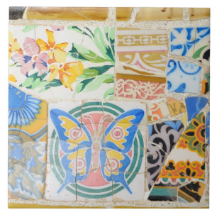 Park Guell mosaics tile