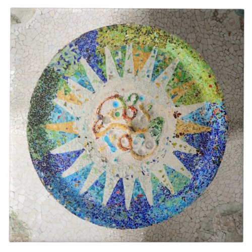 Park Guell mosaics tile