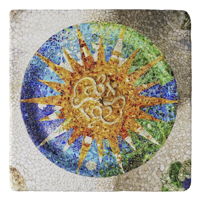 Park Guell mosaics Trivet (Front)