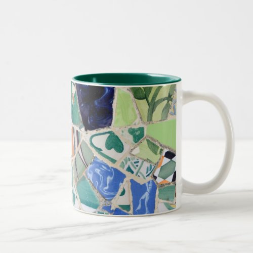 Park Guell mosaics Two_Tone Coffee Mug