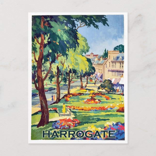 Park in Harrogate spa town, North Yorkshire Postcard (Front)