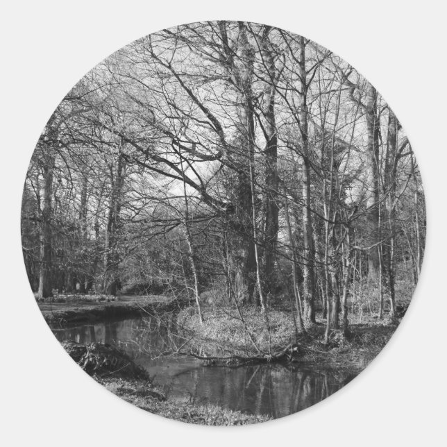 Park Landscape - Bute Park, Cardiff Classic Round Sticker (Front)