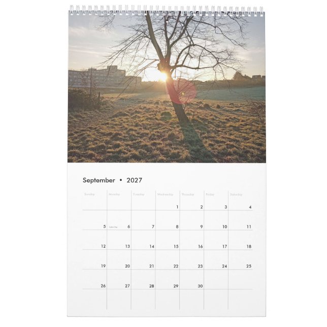 PARK LIFE CALENDER CALENDAR (Sep 2027)