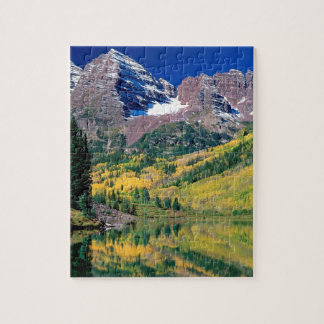 Park Maroon Bells White River Forest Colorado Jigsaw Puzzle