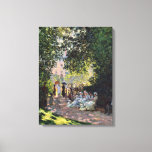 Park Monceau Monet Fine Impressionism Art Canvas Print<br><div class="desc">The Park Monceau is a beautiful scene of everyday life in France showing people enjoying a nice day at the park created by Impressionism artist,  Claude Monet,  in 1878.</div>