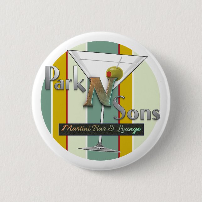 Park N Sons Martini Bar & Lounge Button (Front)