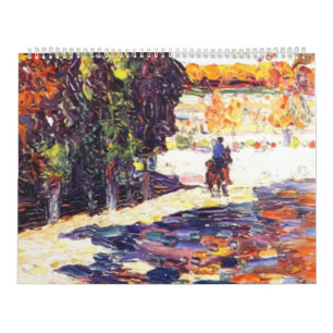 Park of St. Cloud with horseman Wassily Kandinsky Calendar