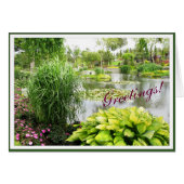 Park Photo Beautiful Hosta customizable Frame (Front Horizontal)