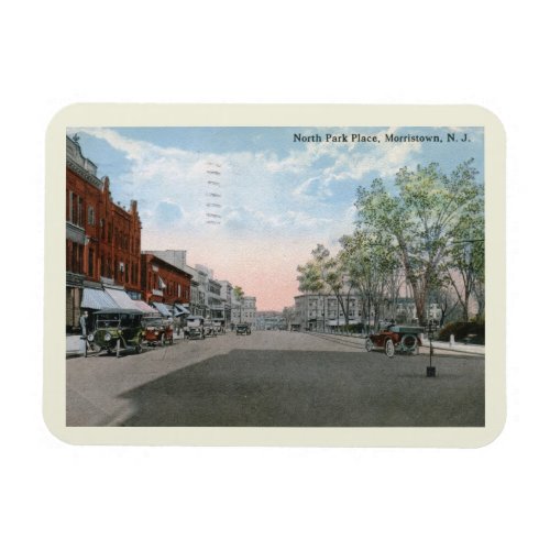 Park Place Morristown NJ 1915 Vintage Style Magnet