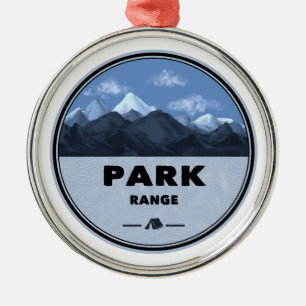 Park Range Colorado Camping Metal Ornament