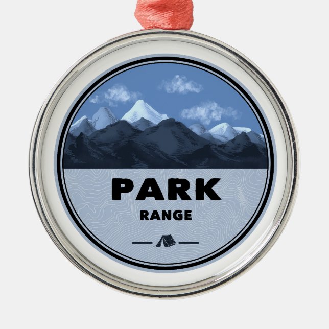 Park Range Colorado Camping Metal Ornament (Front)