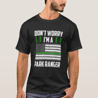 Park Ranger American Flag Wildlife Officer Game Wa T-Shirt