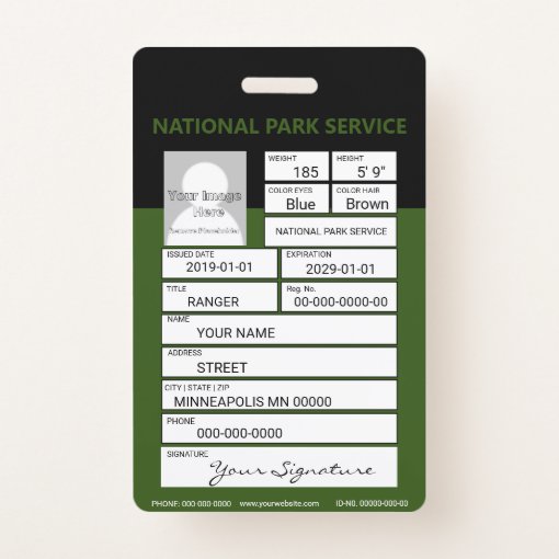 Park Ranger Badge Zazzle