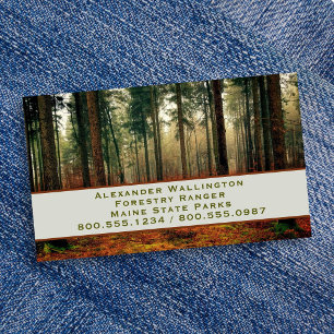 Park Ranger Forestry Service Business Card