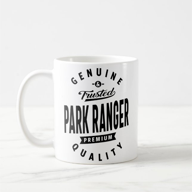 Park Ranger Gift Funny Job Title Profession   Coffee Mug (Left)