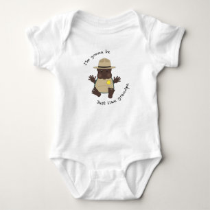 Park ranger grandpa baby bodysuit
