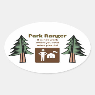 Park Ranger Oval Sticker