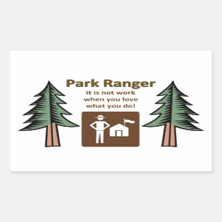 Park Ranger Rectangular Sticker