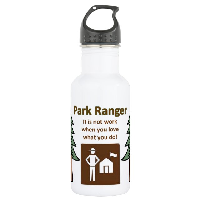 Park Ranger Stainless Steel Water Bottle (Front)