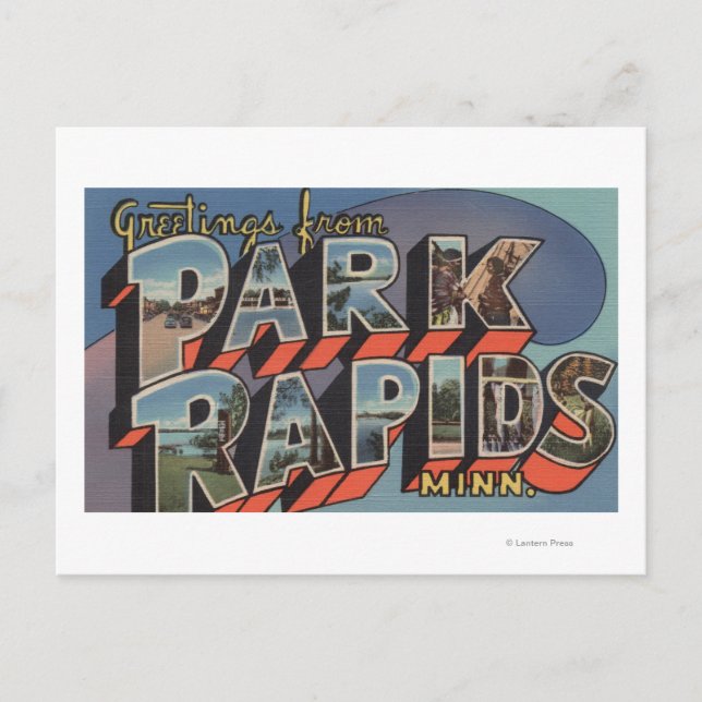 Park Rapids, Minnesota - Large Letter Scenes Postcard (Front)