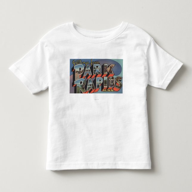 Park Rapids, Minnesota - Large Letter Scenes Toddler T-shirt (Front)
