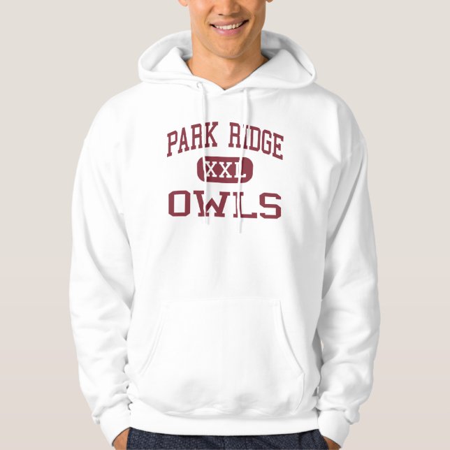 Park Ridge - Owls - High - Park Ridge New Jersey Hoodie (Front)
