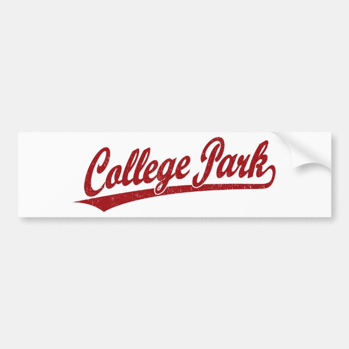 Park script logo in red bumper sticker