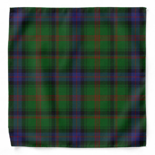 Park tartan green blue plaid bandana