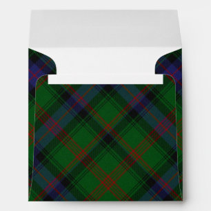 Park tartan green blue plaid envelope