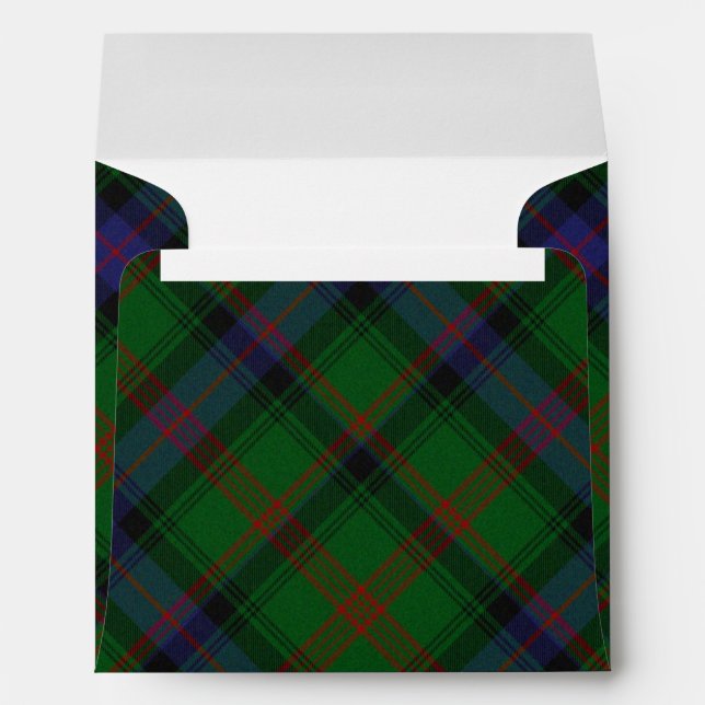 Park tartan green blue plaid envelope (Back (Bottom))