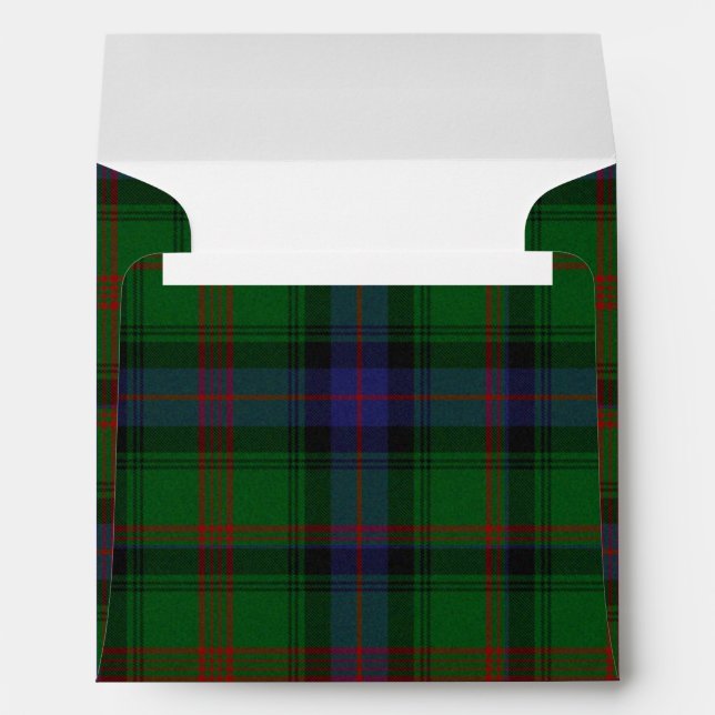 Park tartan green blue plaid envelope (Back (Bottom))