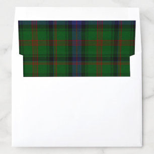 Park tartan green blue plaid envelope liner