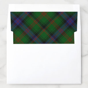 Park tartan green blue plaid envelope liner