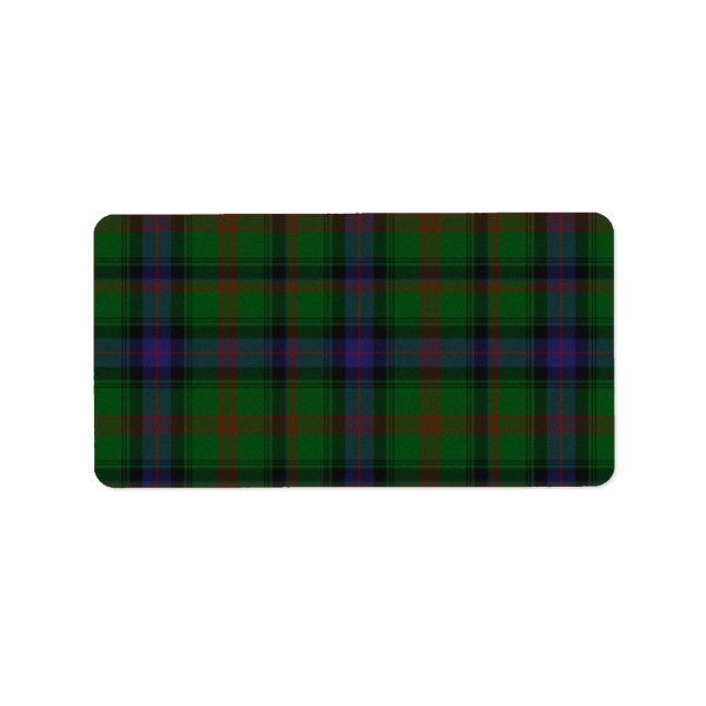 Park tartan green blue plaid label (Front)