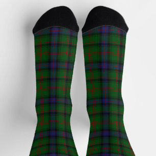 Park tartan green blue plaid socks
