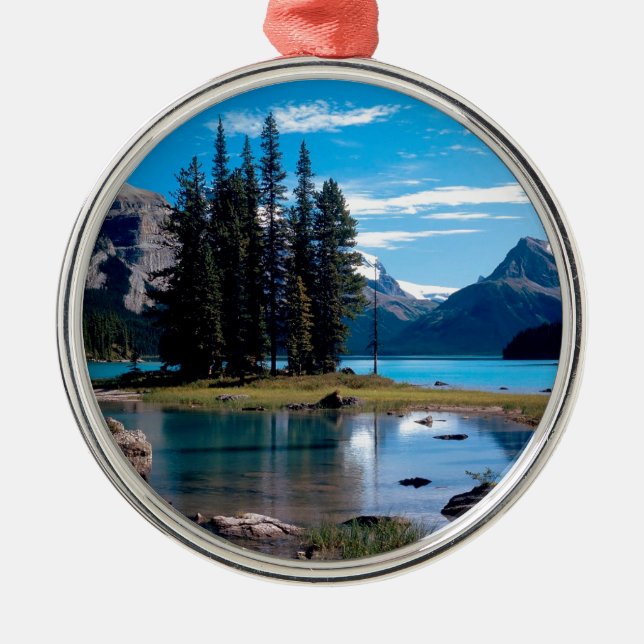 Park The Great Outdoors Jasper Alberta Canada Metal Ornament (Front)